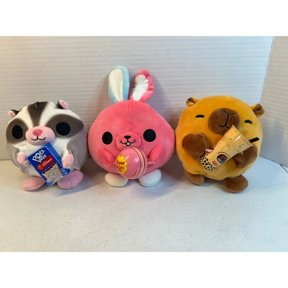 Zuru Snackles Plush Lot Capybara Kung Fu Tea Bunny Chupa Chups Sugar Glider